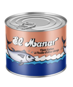 Thon Entier à l'Huile d'Olive Vierge El Manar 400g
