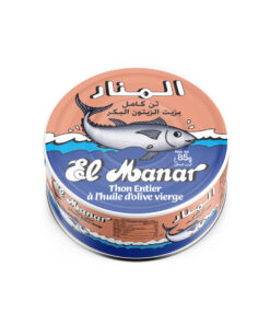 Thon Entier à l'Huile d'Olive Vierge El Manar 85g