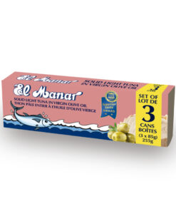 Thon Entier à l'Huile d'Olive Vierge El Manar lot de 3 boites x 85g