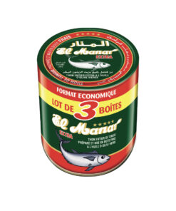 Thon Extra à l’Huile d’Olive Extra Vierge El Manar lot de 3 x 160g